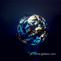 Lâmpada globo mundial iluminada com constelações